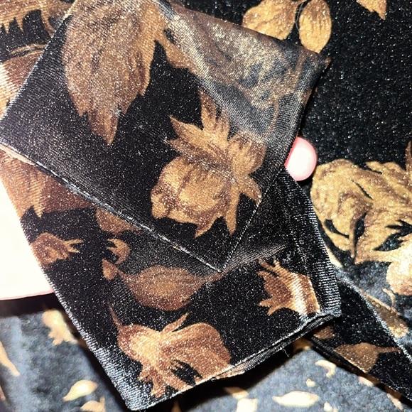 Cache - vintage Valore bodysuit gold roses EUC! - Picture 6 of 9